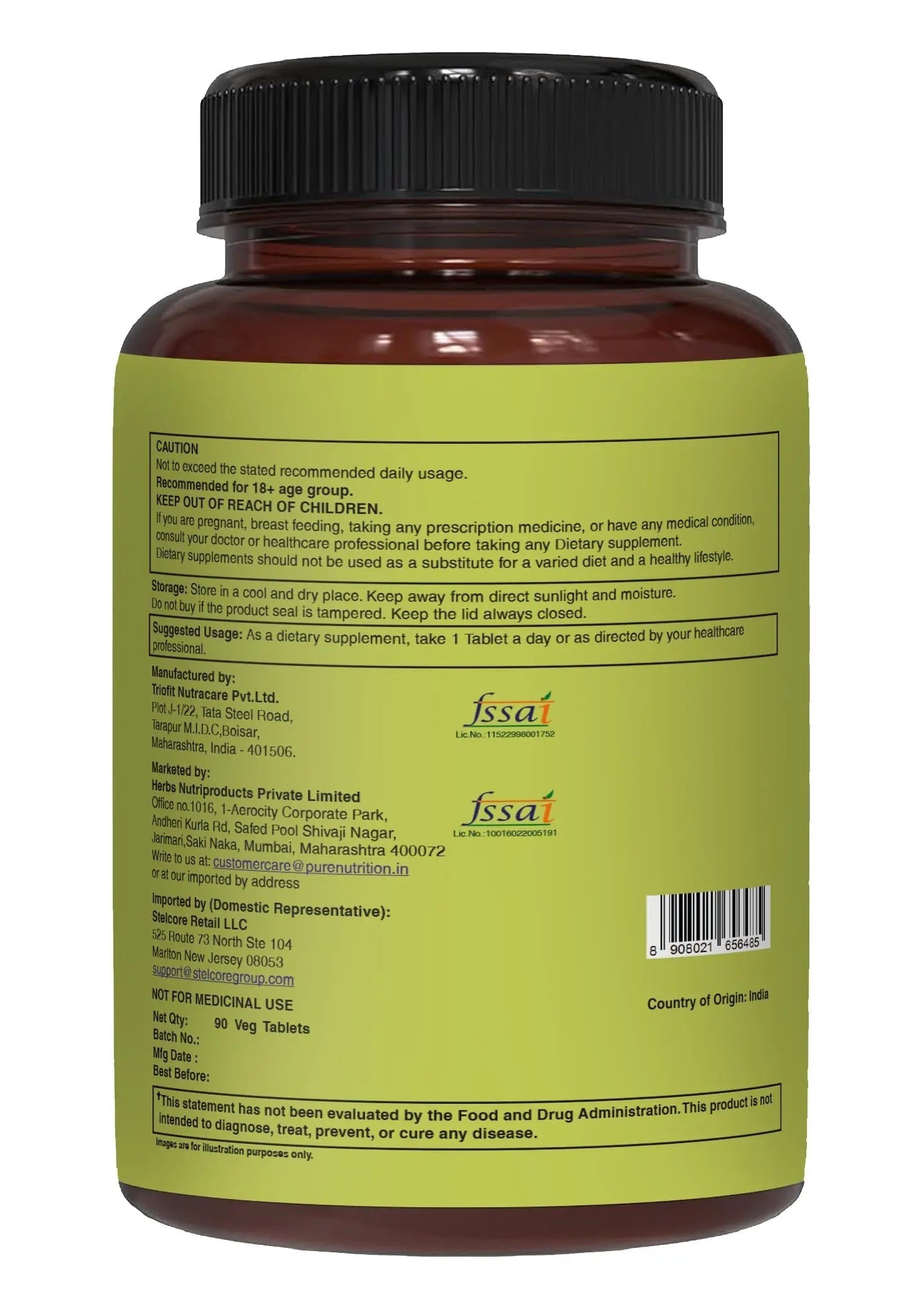 Pure Nutrition Whole Food Multivitamins for Men | 90 Tabs | One-A-Day | 100% RDA | 24 Natural Vitamins and Minerals | PURE NUTRITION NATURAL TREASURES