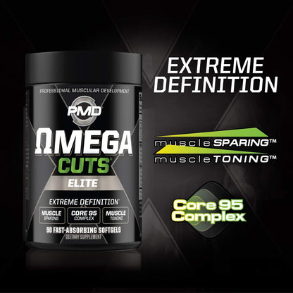 PMD Sports Ultra Pump Fuel Insanity - Pre Workout - Cherry Bombsicle (30 Servings) Sports Omega Cuts Elite Thermogenic Fat Burner (90 Softgels)