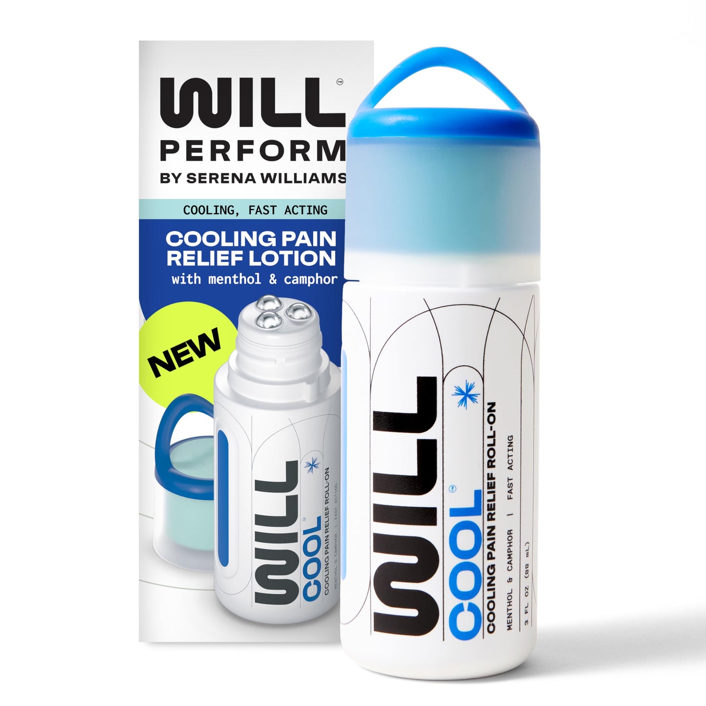 WILL PERFORM Menthol & Camphor Cooling Pain Relief for Muscle Recovery I Stop Pain Fast with ICY Relief for Joint & Muscle Therapy I Ice Bath On-The-Go, 3oz| HSA FSA Eligible WILL PERFORMBuy Supplements Australia