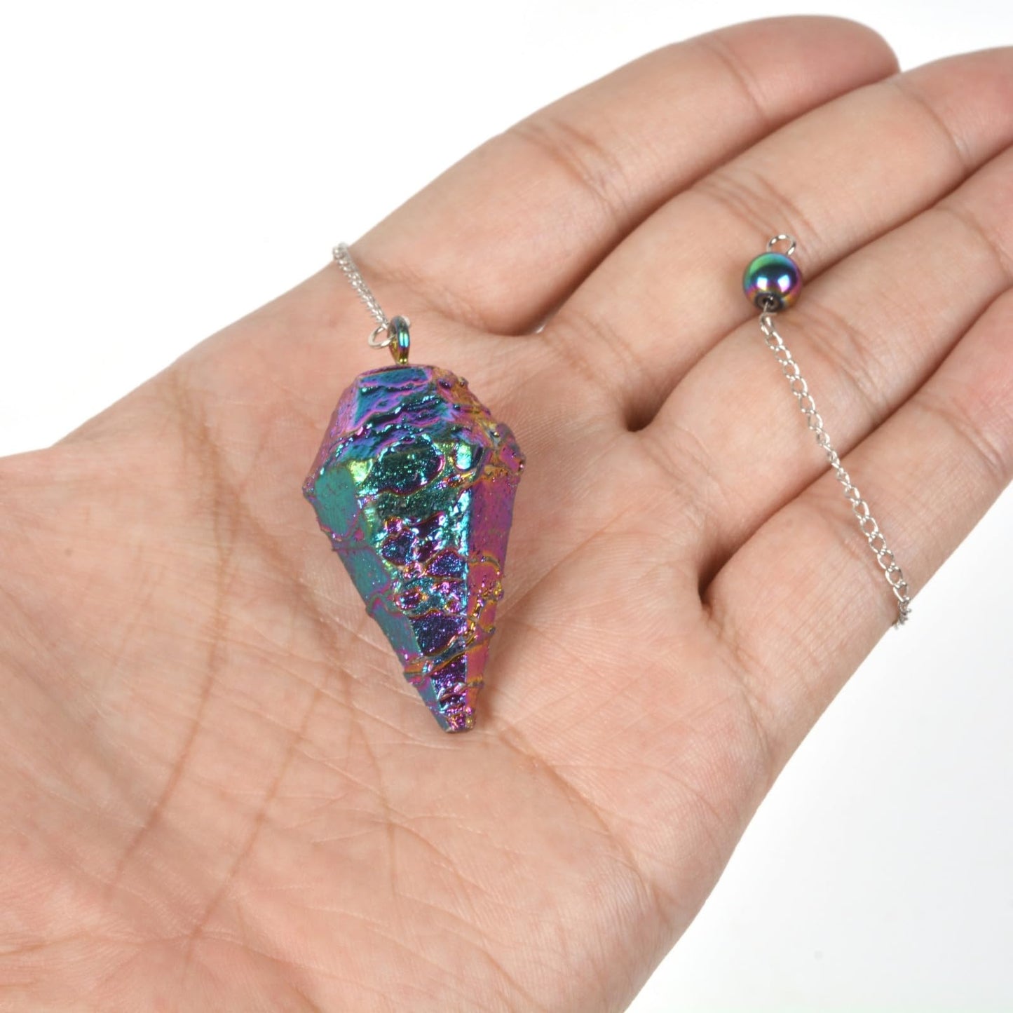 JUSTINSTONES Metallic Rainbow Coated Dragon Blood Fossil Gemstone Rock Crystal Hexagonal JUSTINSTONESBuy Supplements Australia