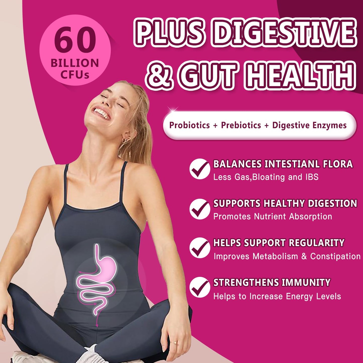 NATURE TARGET Probiotics for Women Urinary Tract Health with D Mannose & Cranberry - 60 Billion CFUs Vaginal Probiotics for Digestive Health, UTI & PH Balance with Prebiotics - 90 Capsules NATURE TARGETBuy Supplements Australia