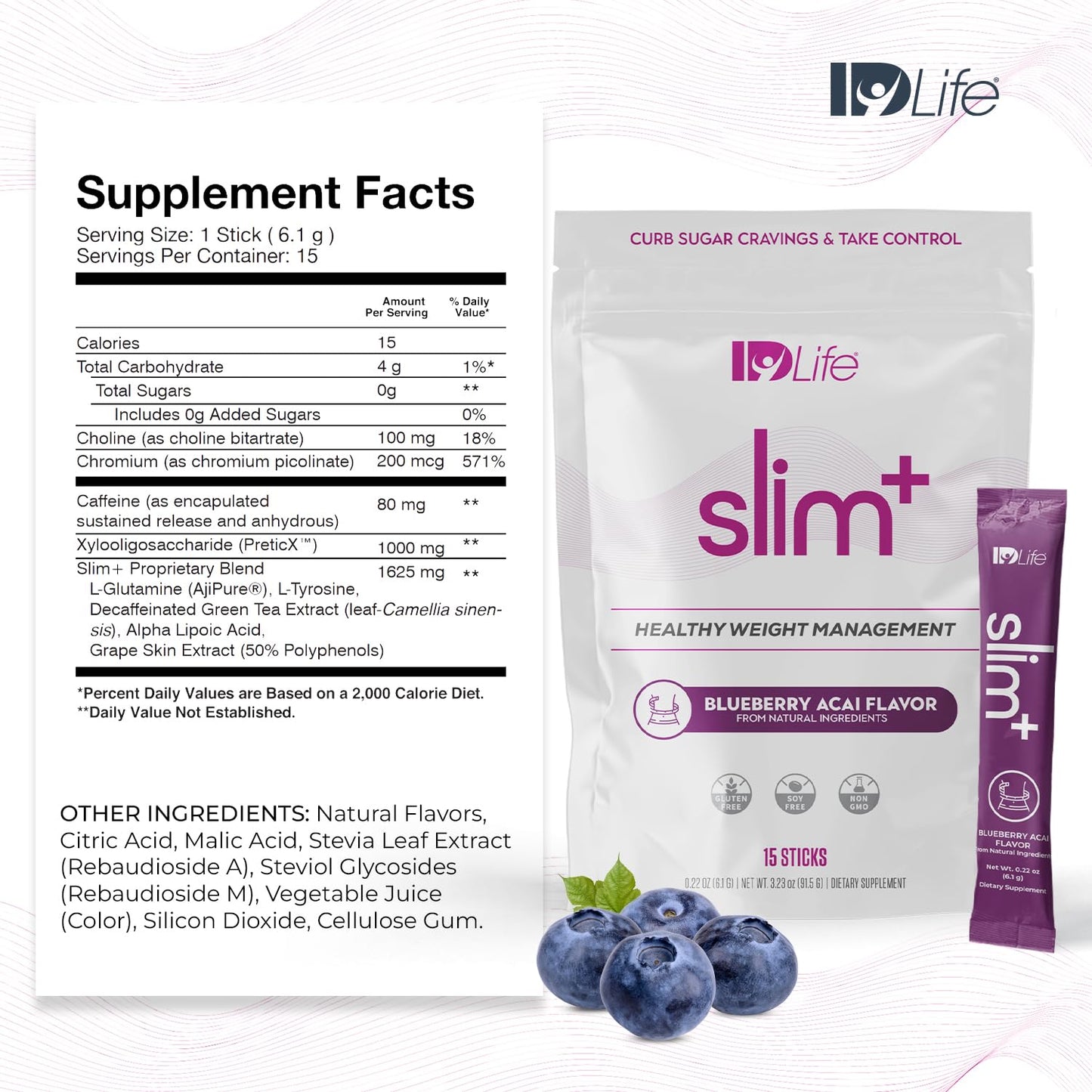 IDLife Slim+ - Weight Management Supplement - Easy to Prepare Delicious Blueberry Acai IDLifeBuy Supplements Australia