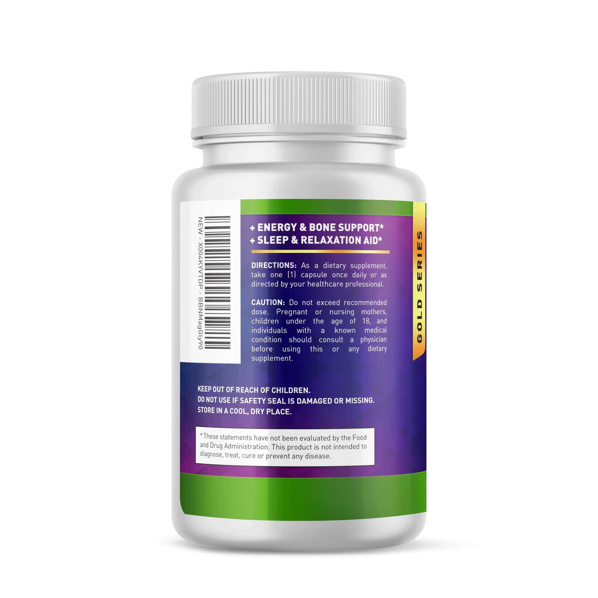 Built By Nature Magnesium Glycinate - Chelated for High Absorption – Supplement to Support Sleep, Muscle, Heart & Nerve Health - 120 mg Magnesium per Serving/Capsule - 90 Capsules Built by NatureBuy Supplements Australia