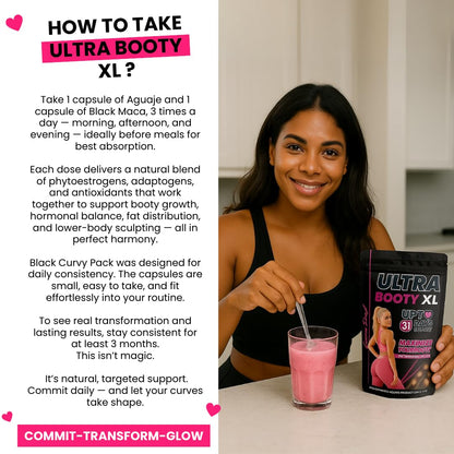 Curvy Fruit Maximum Booty Growth – Ultra Booty Powder with Aguaje + Black Maca – Glute Volume Supplement for Women Curvy FruitBuy Supplements Australia