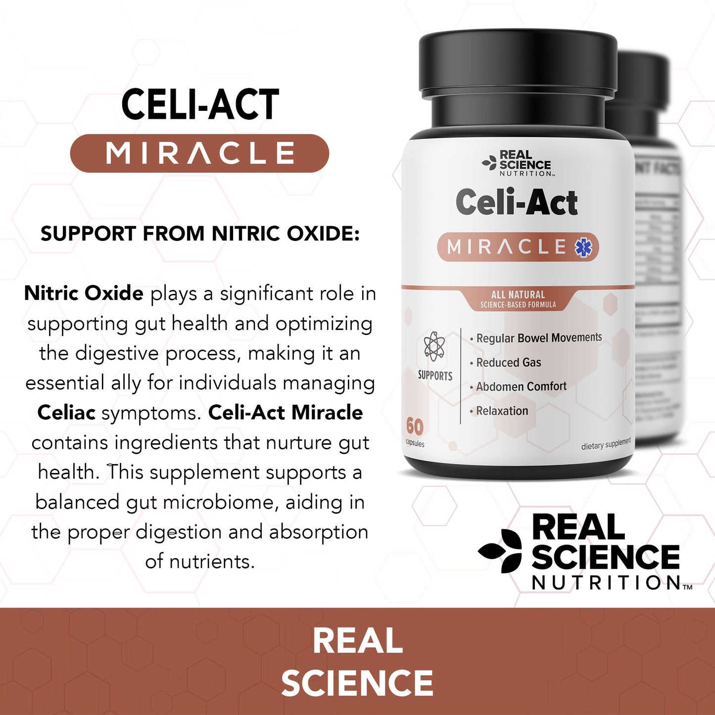Real Science Nutrition Celi-Act Miracle is a Natural Supplement to Support Celiac Discomfort and Digestive Health Real Science NutritionBuy Supplements Australia