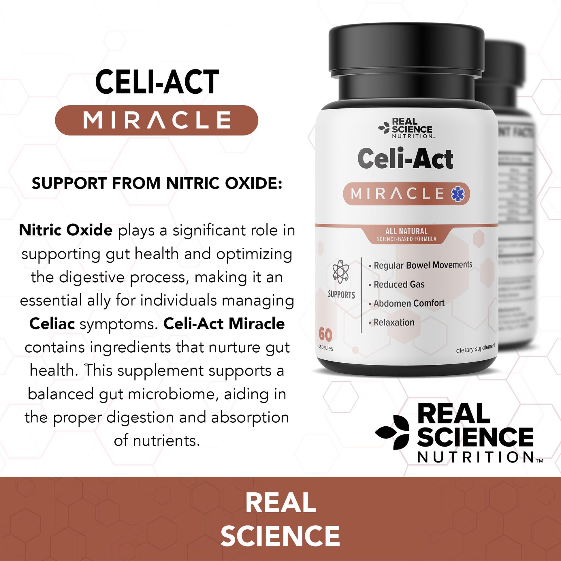 Real Science Nutrition Celi-Act Miracle is a Natural Supplement to Support Celiac Discomfort and Digestive Health Real Science NutritionBuy Supplements Australia
