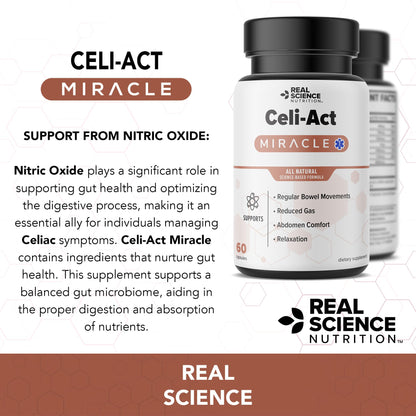 Real Science Nutrition Celi-Act Miracle is a Natural Supplement to Support Celiac Discomfort and Digestive Health Real Science NutritionBuy Supplements Australia