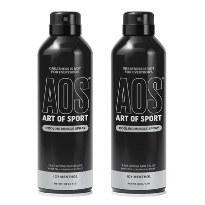 Art of Sport Muscle Relief Spray for Men – Cooling Menthol Pain Relief for Sore Muscles & Joints – Back, Neck, Knee, Shoulder, Hip – Fast-Acting Body Spray – Made for Athletes – 5 fl oz (2-Pack) Art of SportBuy Supplements Australia