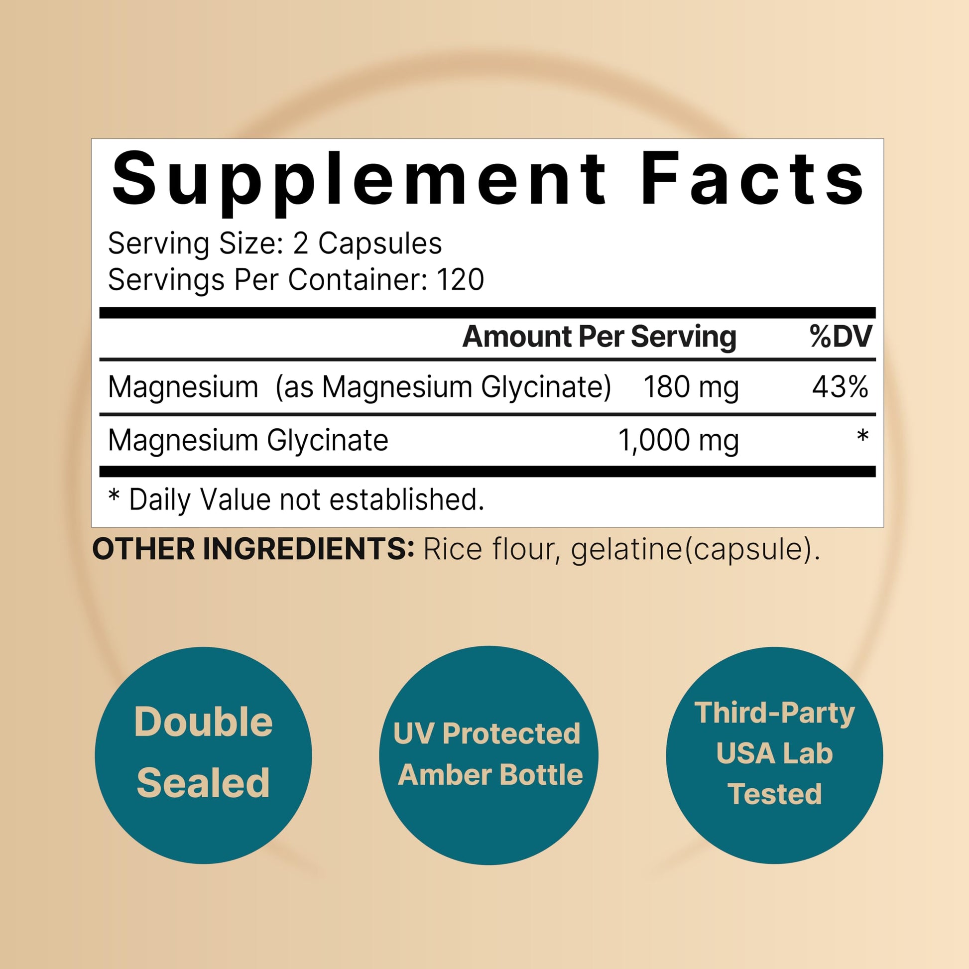 Magnesium Glycinate Supplement 1,000mg | 500mg Per Capsule, 240 Pills NatureBellBuy Supplements Australia