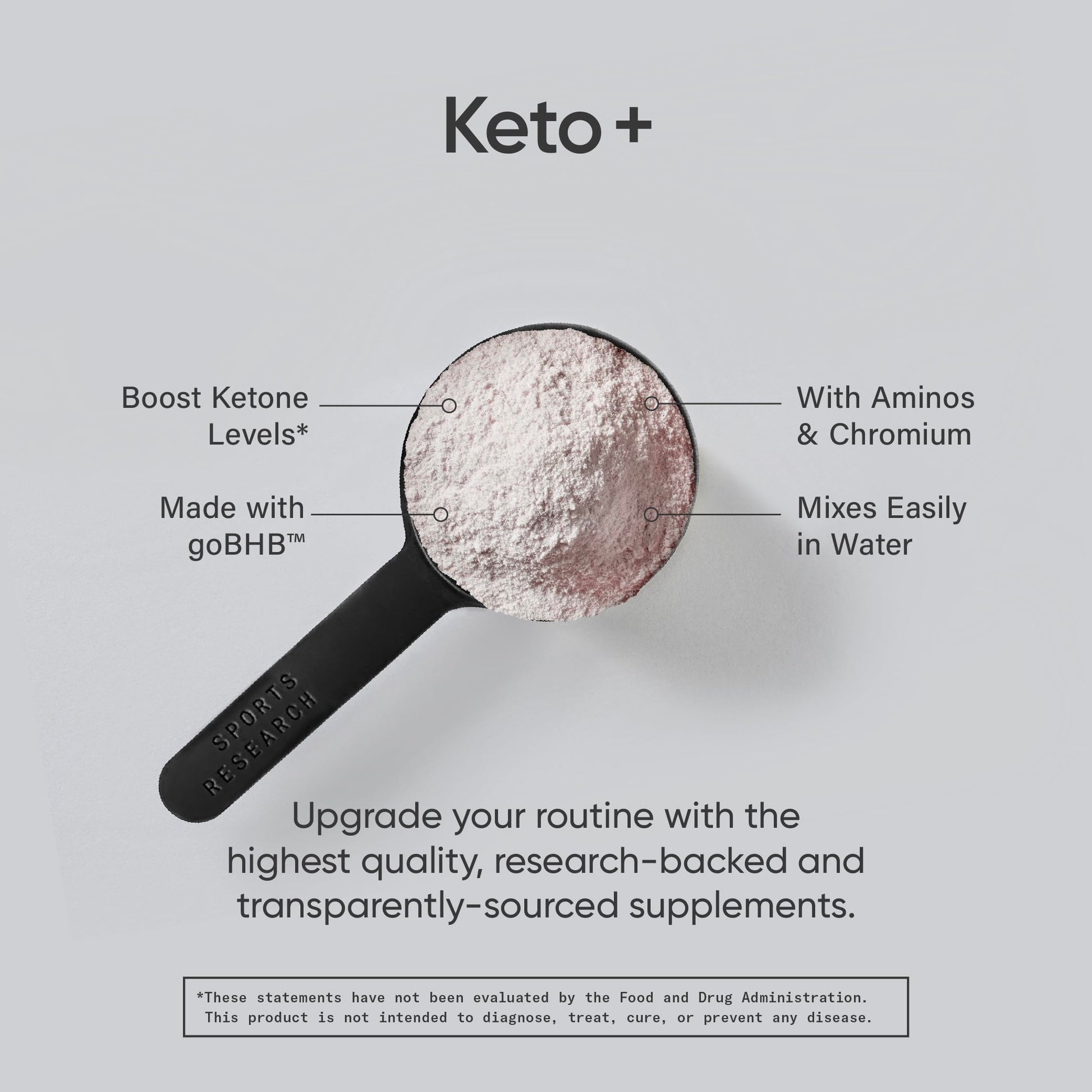 Sports Research Keto Plus Exogenous Ketones with goBHB - 30 Servings | Keto Electrolyte Sports ResearchBuy Supplements Australia