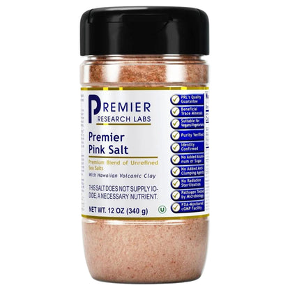 Premier Research Labs Pink Salt - Hawaiian Red Alaea Sea Salt Blend for Food, Cooking, and Eating - Flaky, Unrefined, and Additive-Free, 12 oz Premier Research LabsBuy Supplements Australia