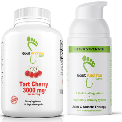 Bundle of Tart Cherry Extract and Extra Strength Mobility Cream Gout and YouBuy Supplements Australia