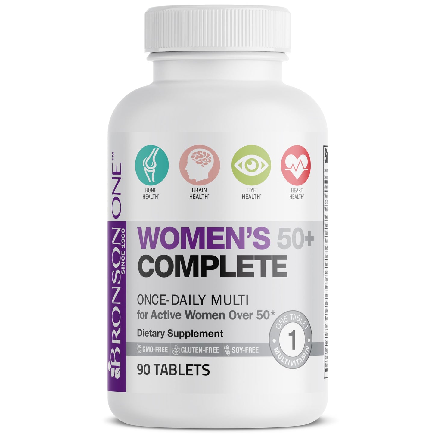 Bronson ONE Daily Women’s 50+ Complete Multivitamin Multimineral, 90 Tablets BronsonBuy Supplements Australia