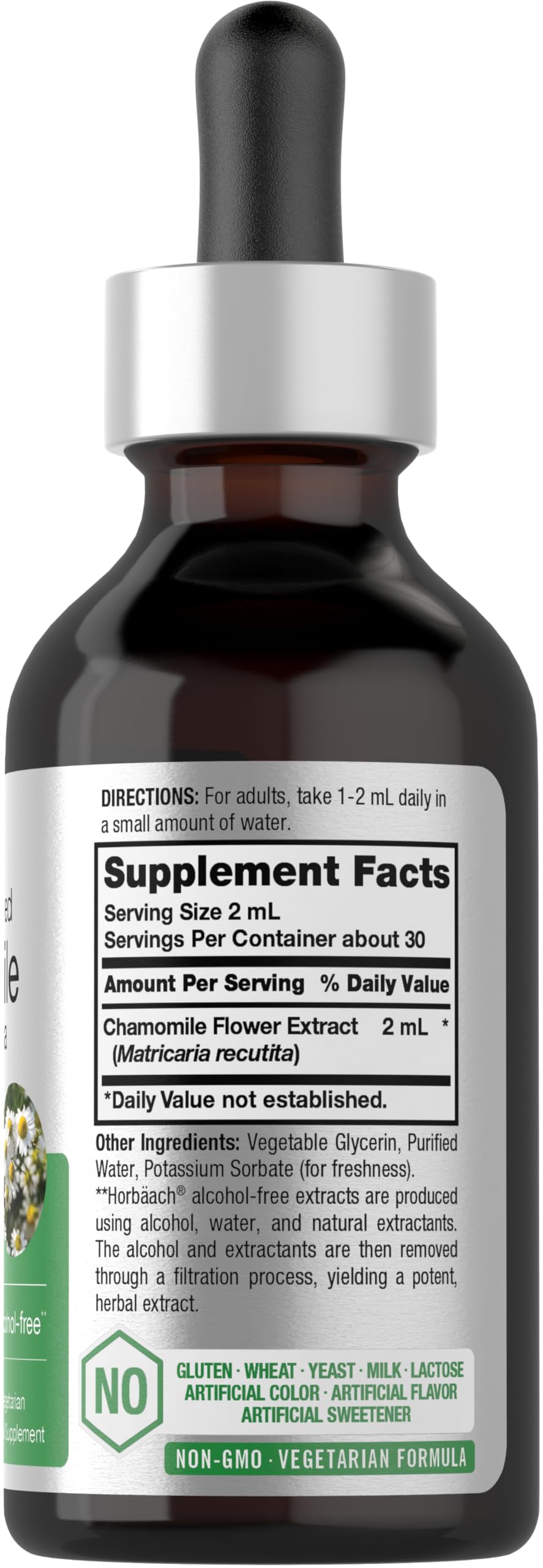 Chamomile Extract Liquid | 2 fl oz | Alcohol Free Supplement | Vegetarian, Non-GMO HorbäachBuy Supplements Australia