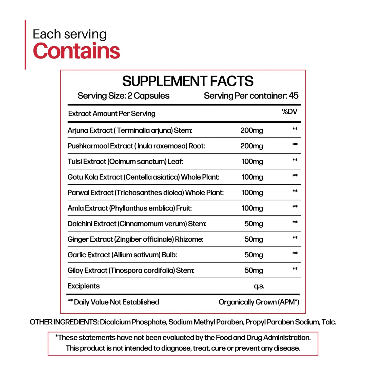 Cureayu Heart Tone Capsules | Natural Heart Health Supplement | Supports Healthy Cholesterol & Triglycerides Levels | with Arjuna, Pushkarmool + 8 Other Herbs | 90 Capsules CureayuBuy Supplements Australia