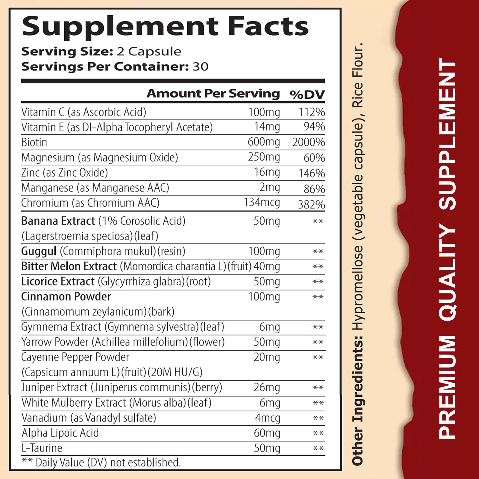 WINYEL Blood Sugar Complex Supplement - with Cinnamon, Bitter Melon, Chromium, Mulberry, Alpha Lipoic Acid, 60 Capsules WINYELBuy Supplements Australia