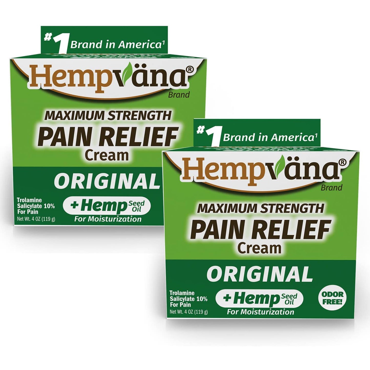 Hempvana Relief Cream 2 Pack with Seed Extract - Relieves Inflammation, Muscle, Joint, Back, Knee, Nerves and Arthritis – Made in USA 4oz Paraben Free, Vegan, Cruelty-Free As Seen On TV HempvanaBuy Supplements Australia