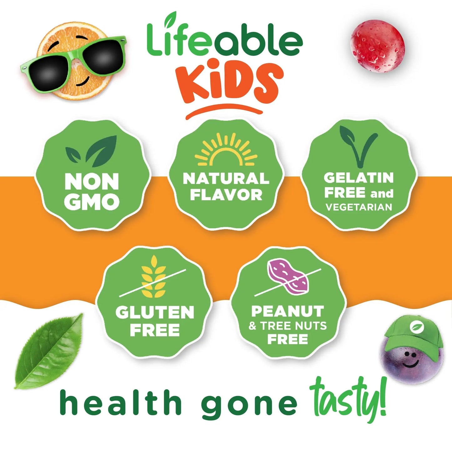 Lifeable Kids Multivitamin with Iron Gummies | Great Tasting Vitamins for Kids | Vegetarian Non-GMO Childrens Multivitamin | 90 Gummies LifeableBuy Supplements Australia