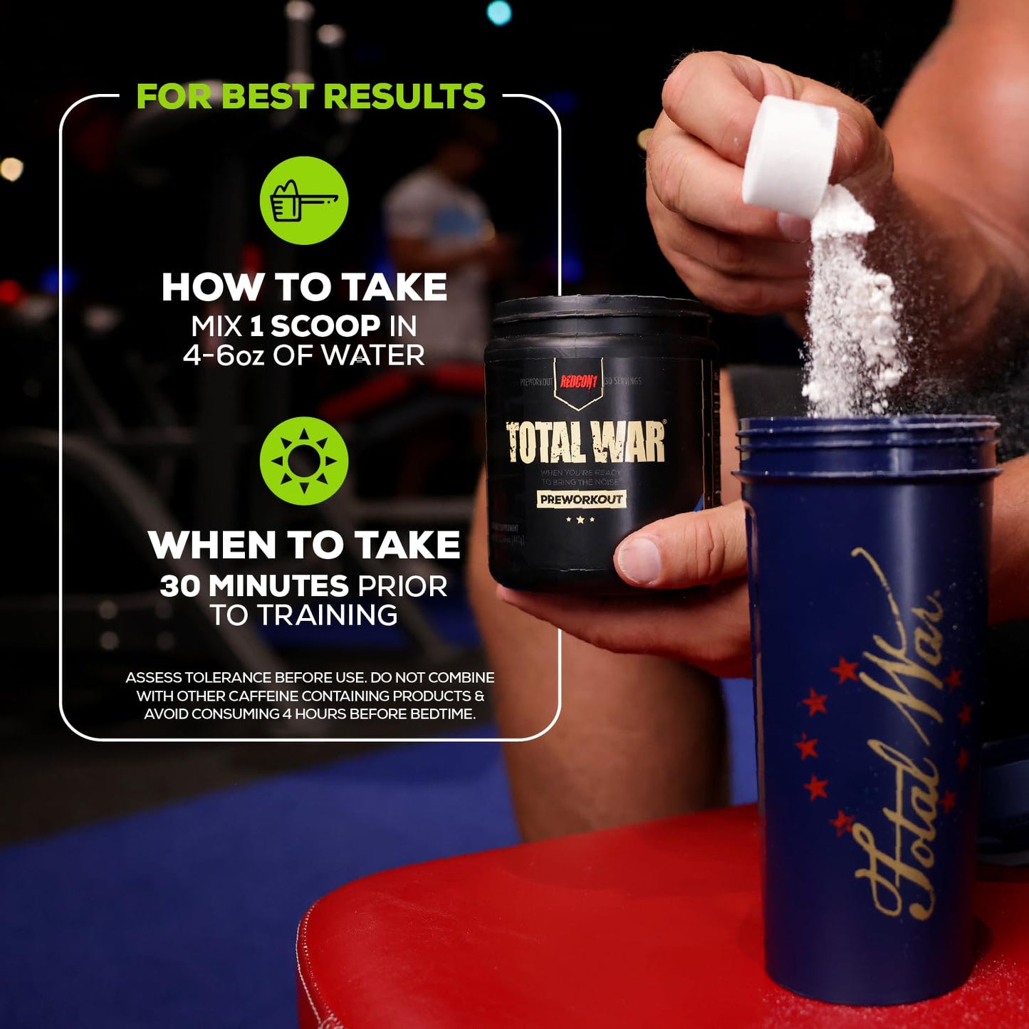 REDCON1 Total War Preworkout - Contains 320mg of Caffeine from Green Tea, Juniper REDCON1Buy Supplements Australia