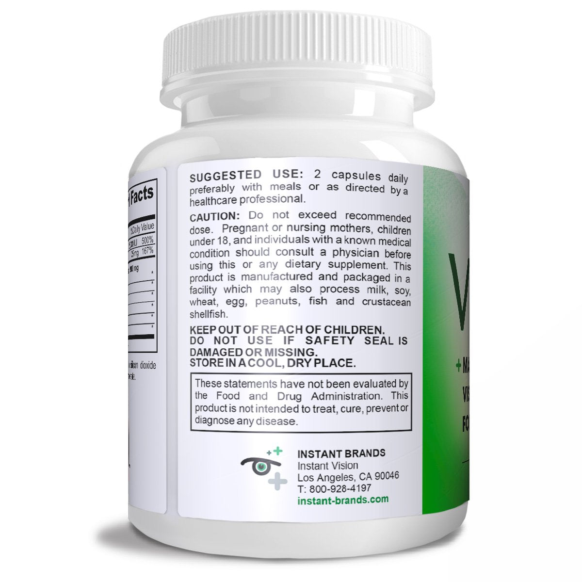 Vision Complete Natural Eye Support Formula Maximum Strength Vision Support Blend of Lutein in One Daily Vision Supplement. Instant BrandsBuy Supplements Australia