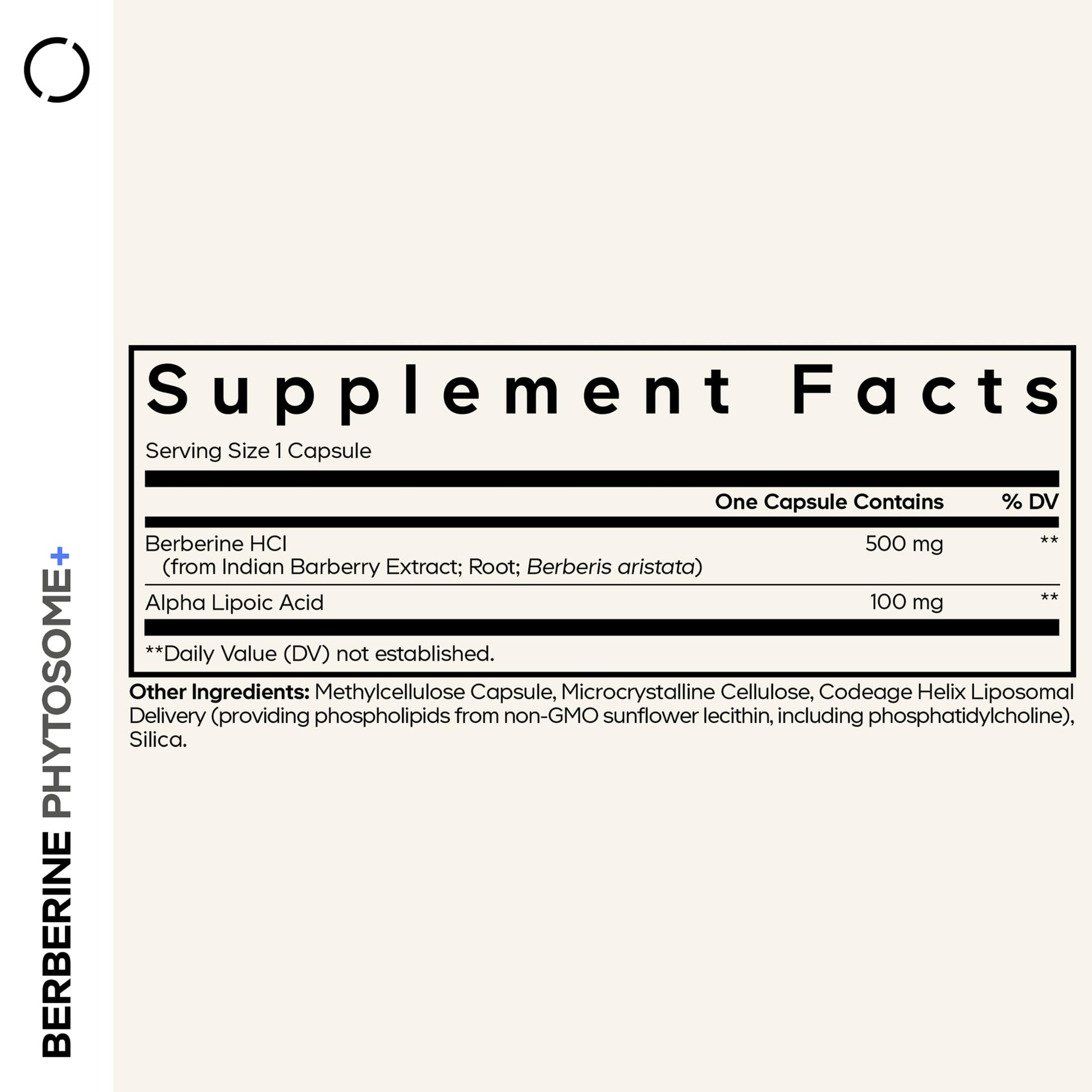 Codeage Berberine Phytosome Supplement - Berberine HCL, Alpha Lipoic Acid, Phospholipid Complex - 2-Month Supply - Berberine HCL - Berberine Hydrochloride - Gluten-Free, Non-GMO - 60 Capsules CodeageBuy Supplements Australia
