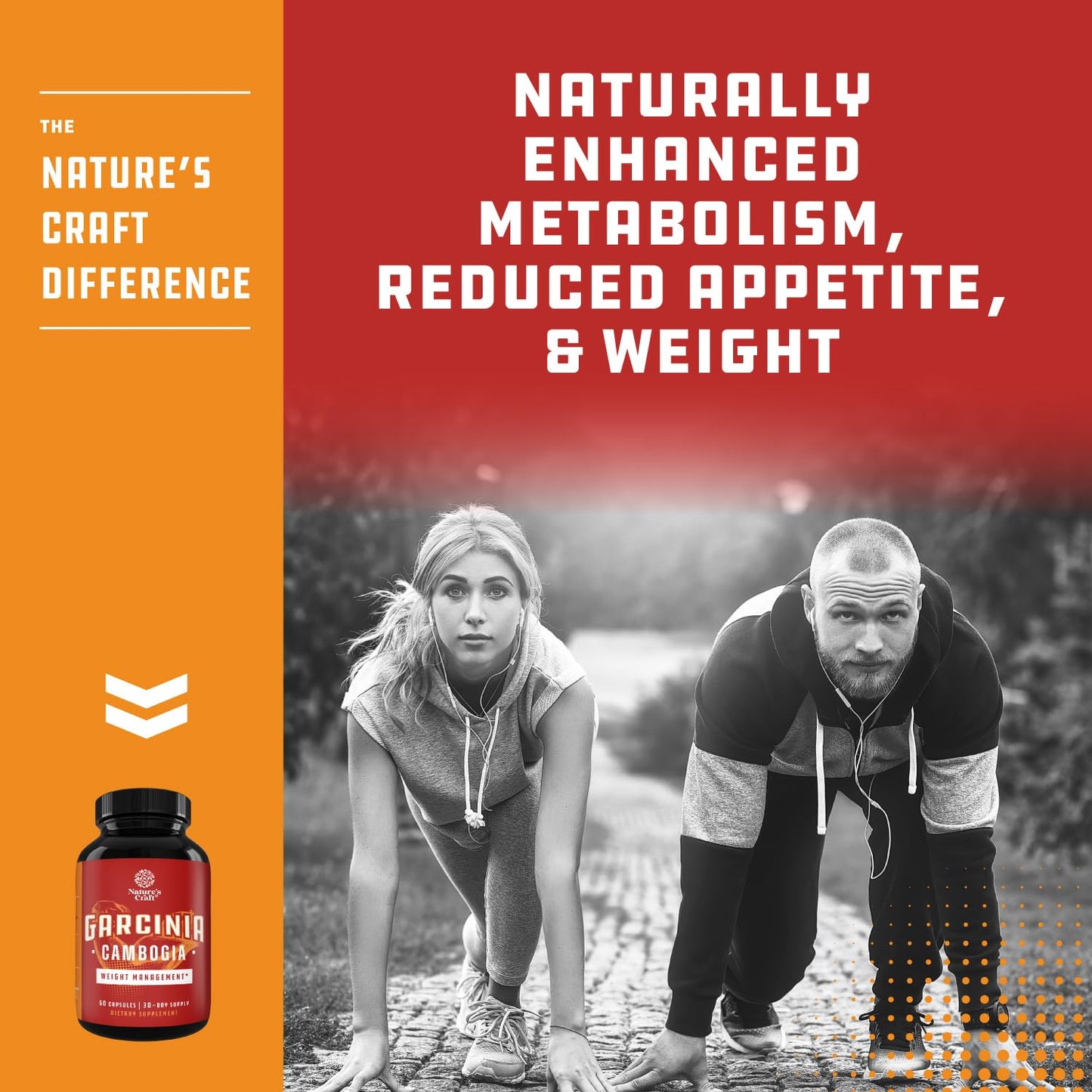 95% HCA Pure Garcinia Cambogia Extract - Blocks Carb Absorption - Suppresses Appetite Natures CraftBuy Supplements Australia