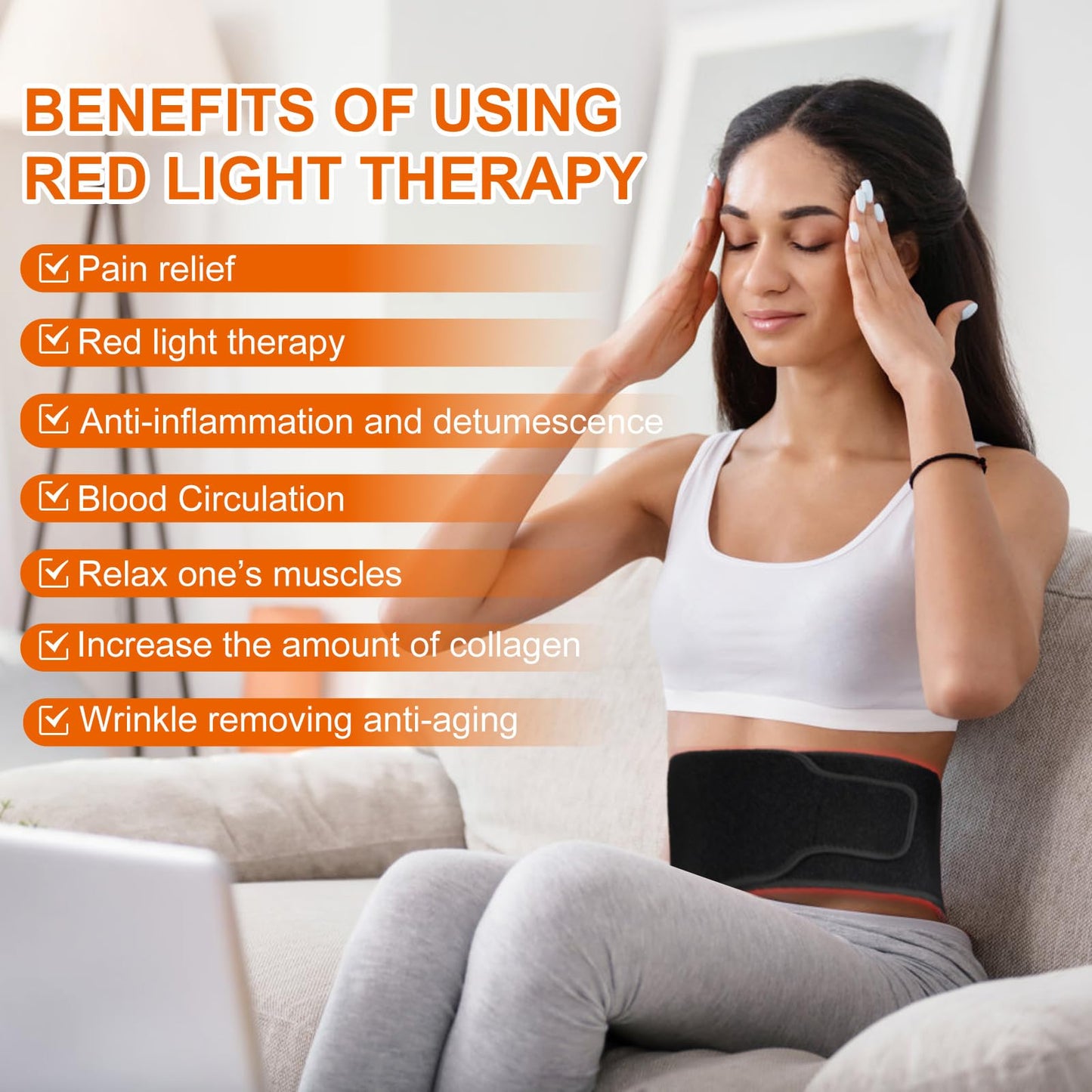 EquiZen Red Light Therapy Belt - Red Light Therapy for Body, Infrared Light Therapy Device EquiZenBuy Supplements Australia