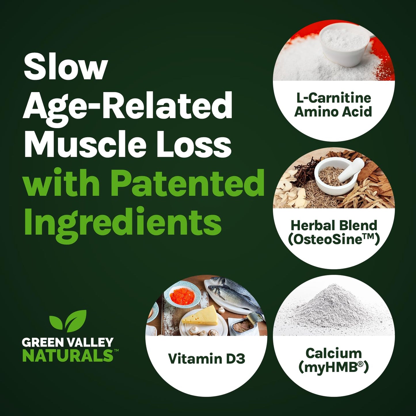 Green Valley Naturals Bone & Muscle Defense Supplement – Bone Health, Muscle Support & Joint Mobility Formula with MyHMB, Magnesium, Vitamin D3 & L-Carnitine for Daily Wellness, 60 Capsules GREEN VALLEY NATURALSBuy Supplements Australia