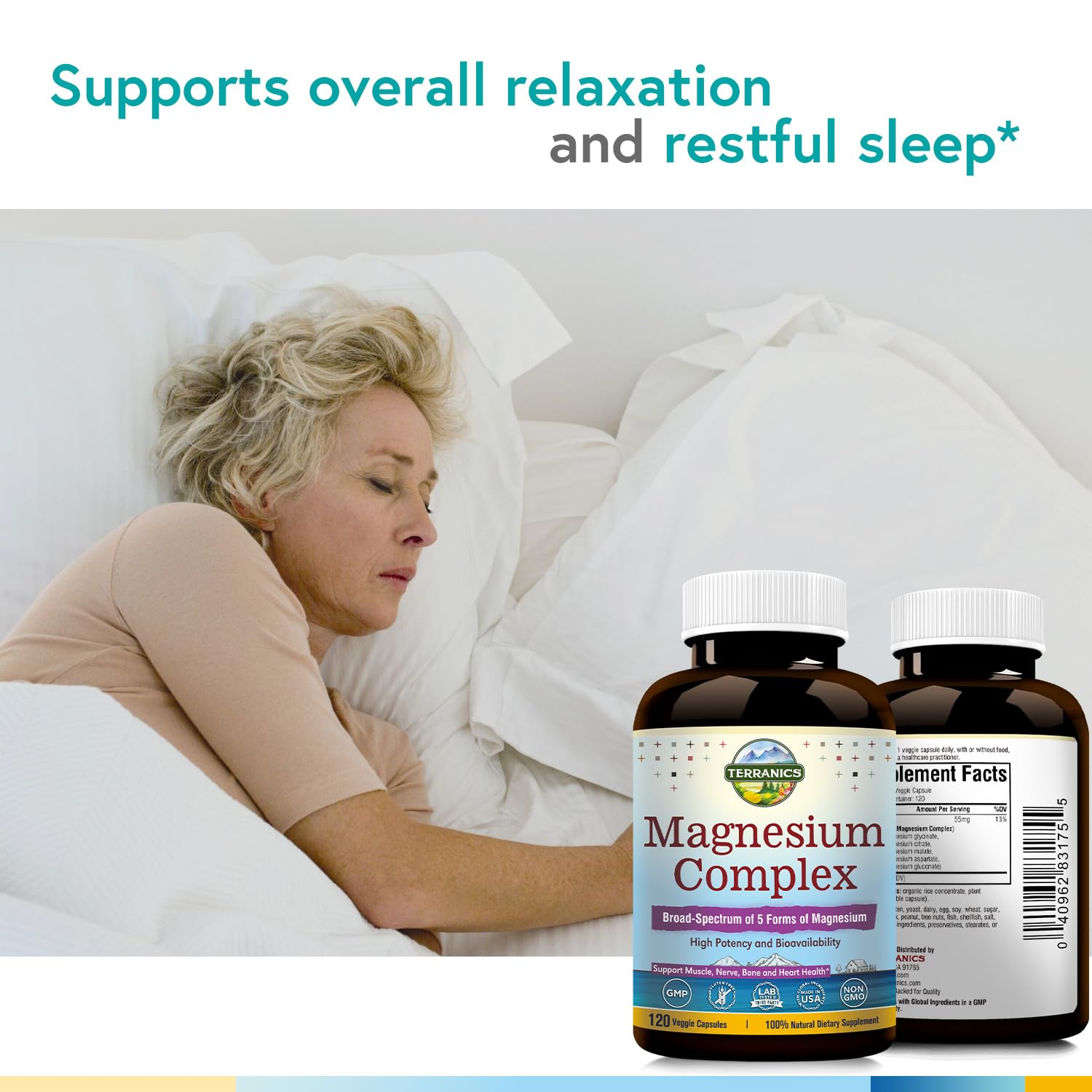Terranics Magnesium Complex, Total 240 Capsules, Max Absorption, Glycinate, Citrate TerranicsBuy Supplements Australia