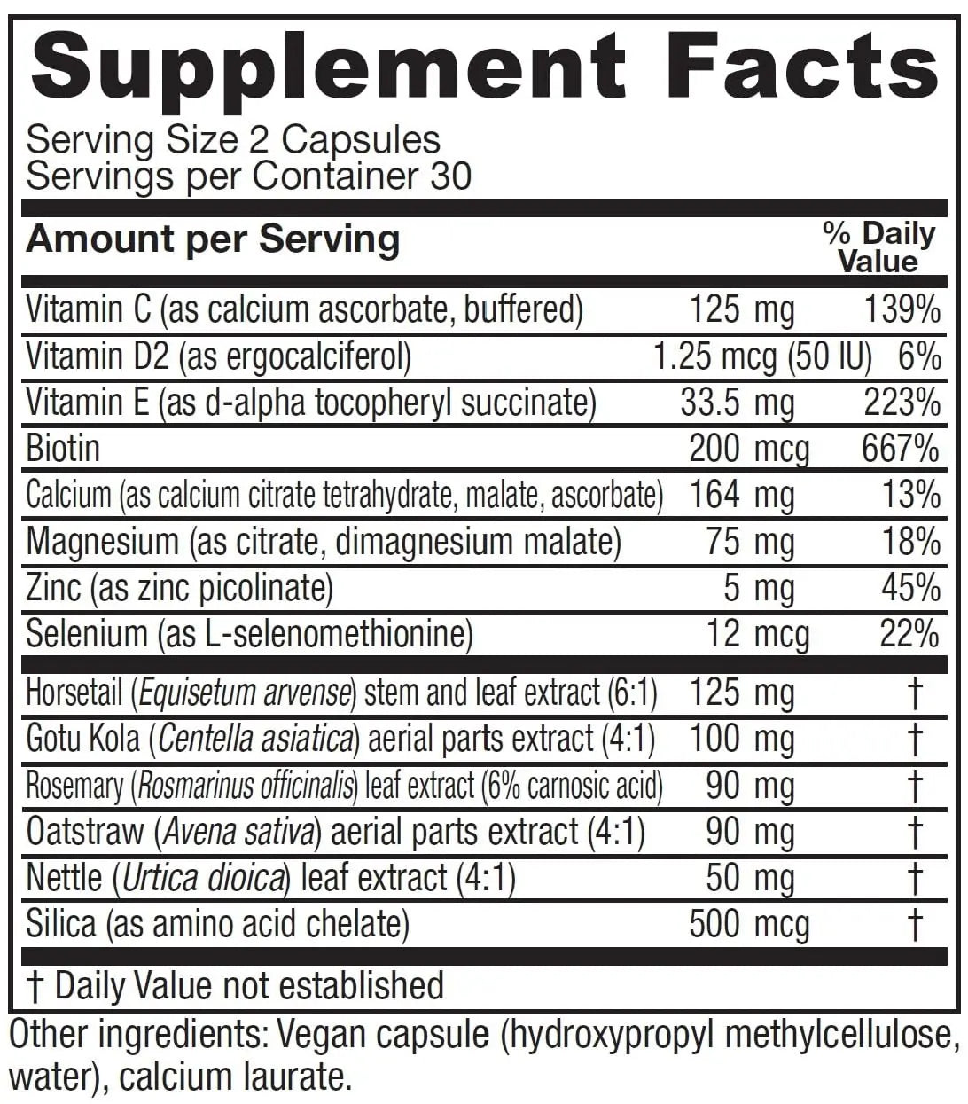 Vitanica, Luminous, Hair, Skin and Nail Support, Vegan, 60 Capsules VitanicaBuy Supplements Australia