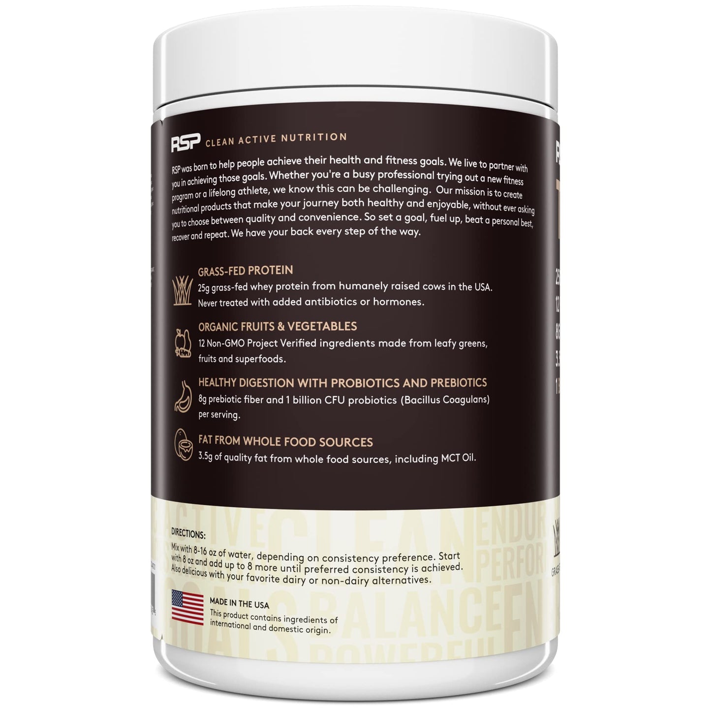 RSP NUTRITION TRUEFIT Protein Powder Meal Replacement Shake, 4.32 LB, Chocolate RSP NUTRITIONBuy Supplements Australia