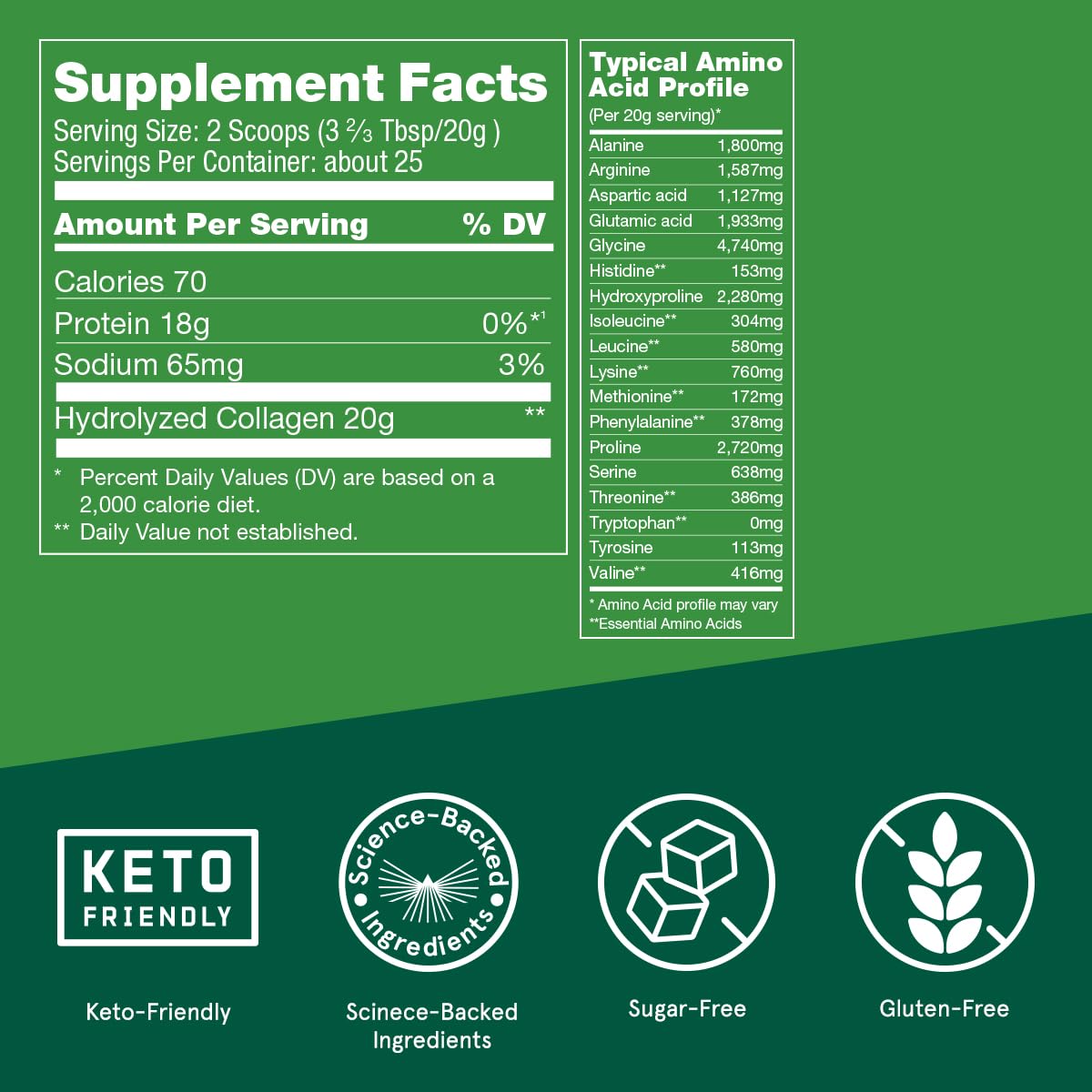 Bulletproof Unflavored Collagen Protein Powder, 17.6 Ounces, Grass-Fed Collagen Peptides BulletproofBuy Supplements Australia