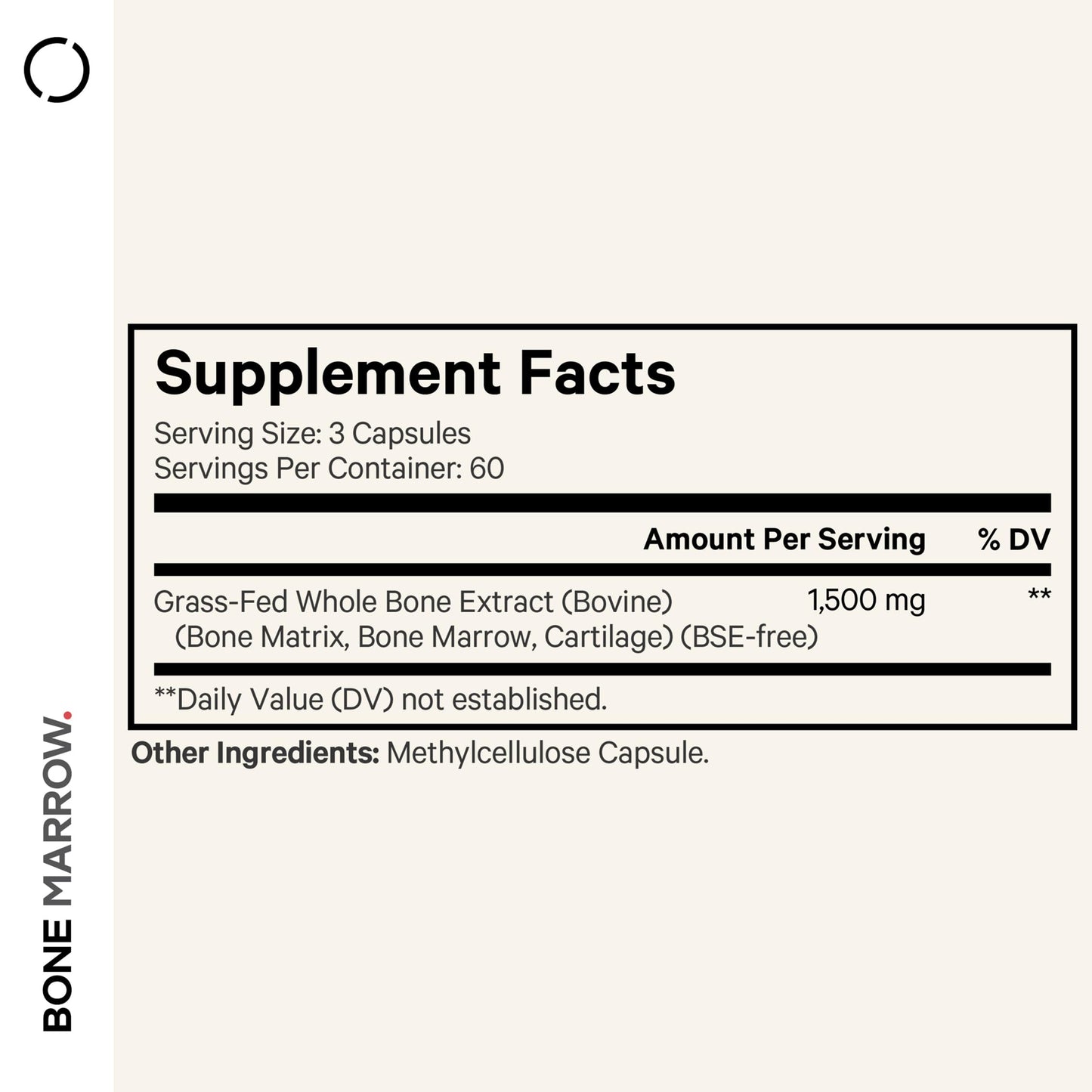 Codeage Grass-Fed Bone Marrow Supplement – Freeze-Dried, Non-Defatted Beef Bone Matrix & Cartilage – 1500mg per Serving, 180 Capsules CodeageBuy Supplements Australia