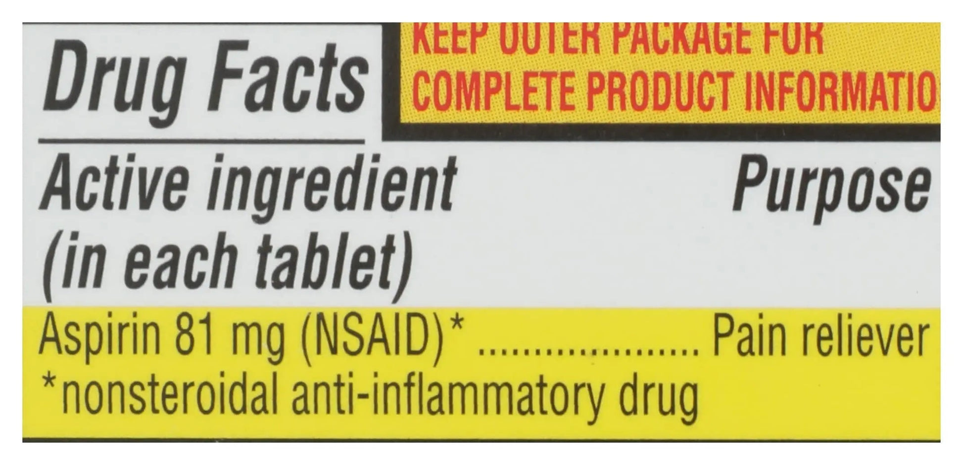 Rite Aid Aspirin Enteric Tablets, 81 mg Aspirin - 120 ct, Low Dose Aspirin | NSAID | Migraine Relief Products | Safety Coated | Enteric Coated Aspirin Regime (Package May Vary) Rite AidBuy Supplements Australia