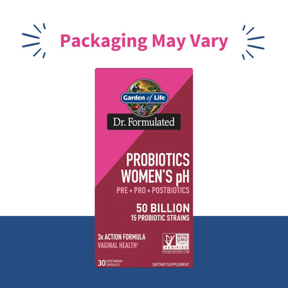 Garden of Life Dr Formulated Once Daily 3-in-1 Complete Prebiotics, Postbiotics & Probiotics for Women, PRE + PRO + POSTBIOTIC Supplement for Women’s Digestive