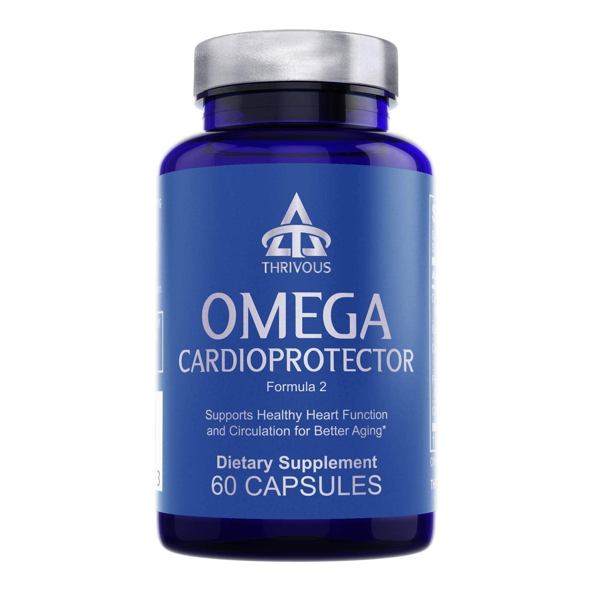 Thrivous Omega Cardioprotector – Advanced Heart & Circulation Support Supplement with AvailOm Omega-3, Garlic, Gotu Kola, Oligopin Pine Bark – 60 Vegan Capsules ThrivousBuy Supplements Australia