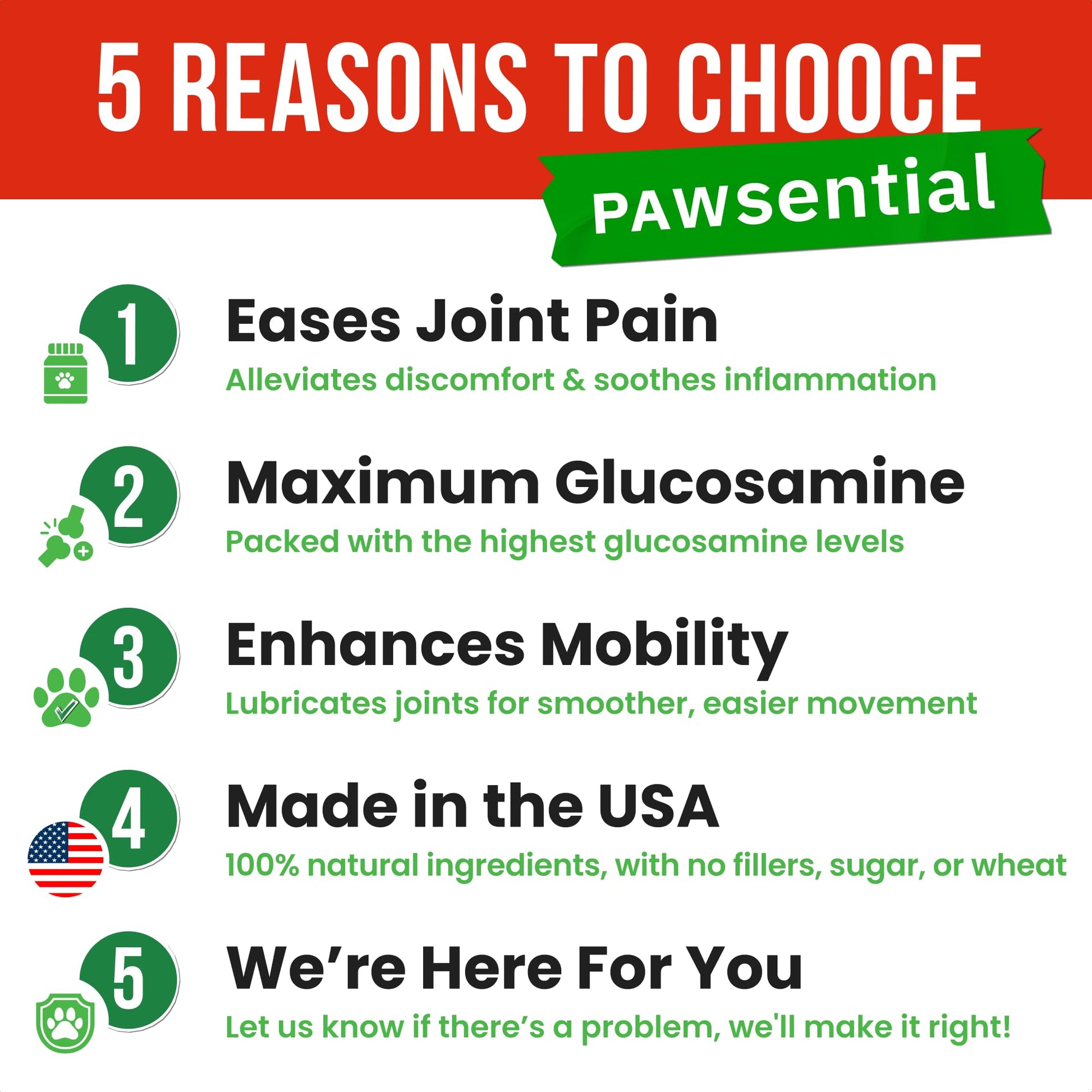 Pawsential Hemp Treats - Dog Joint Supplement - Mobility Support Chews w/Glucosamine Chondroitin, Turmeric, MSM - Hip & Joint Chews - Joint Pain Relief Treats - 120Ct PawsentialBuy Supplements Australia