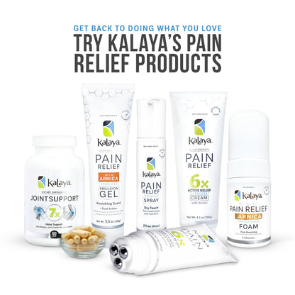 Kalaya Pain Relief Cream with Arnica for Muscles and Joints – 6 Natural Active Ingredients with Long Lasting and Fast Acting Relief in 3 Minutes - Dermatologist Tested to Soothe Tension - 4.2 oz Kalaya NaturalsBuy Supplements Australia