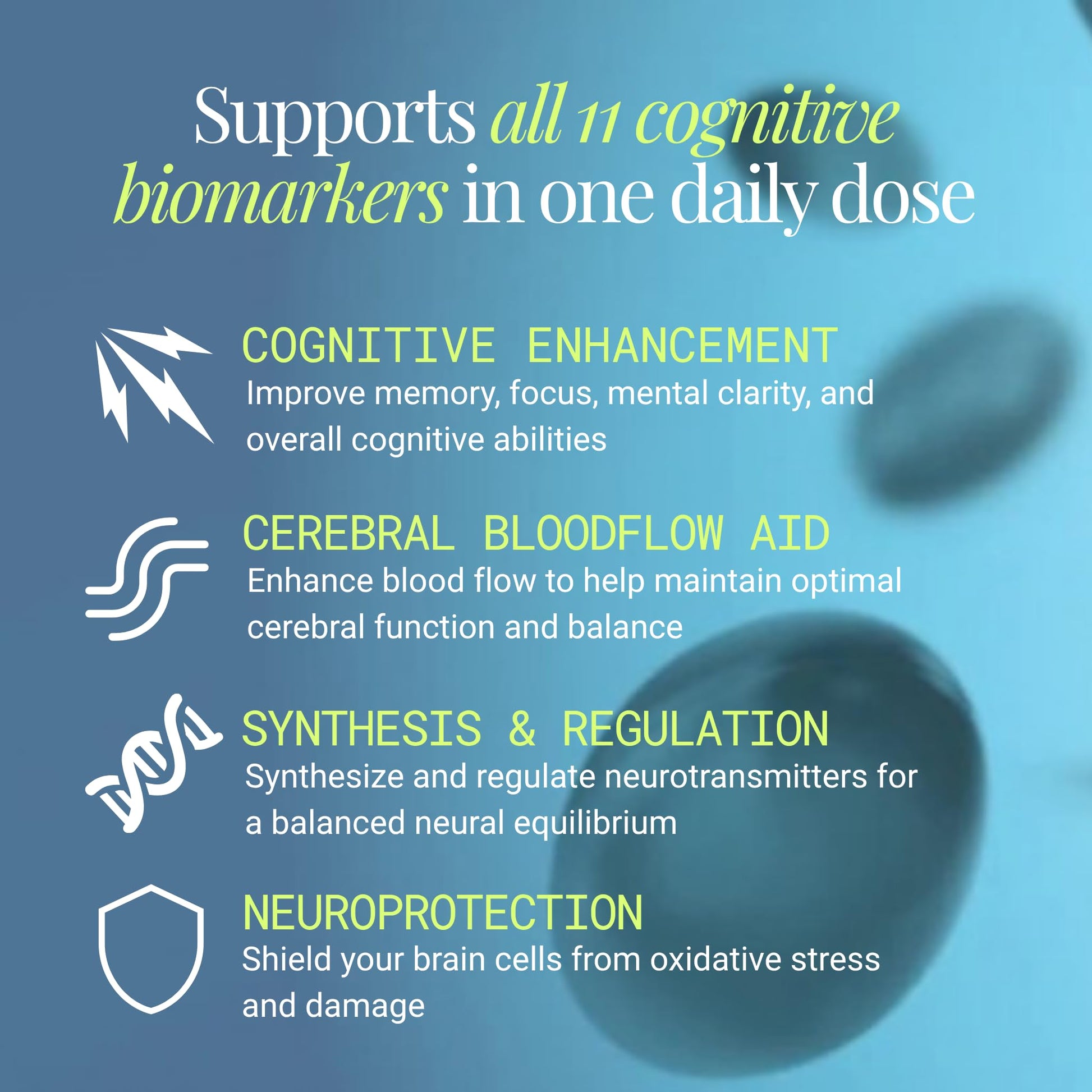 Essential Brain Health Supplements Nootropic for Memory and Focus – for Adults with NanoCap® Technology, Phosphatidylserine, Bacopa, Ginkgo Biloba, Omega 3, B6, B12, 60 Softgels by Greedy® Nutrition Platinum HealthBuy Supplements Australia