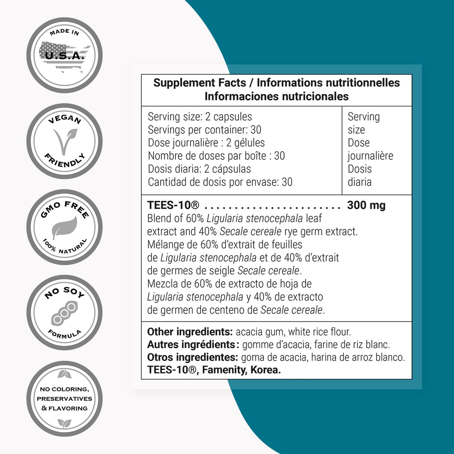 Supersmart - Dental & Gingival Formula (Patented) - Oral Care Supplement - with TEES-10 | Non-GMO & Vegan - 60 Vegetarian Capsules SupersmartBuy Supplements Australia