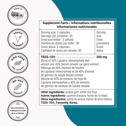 Supersmart - Dental & Gingival Formula (Patented) - Oral Care Supplement - with TEES-10 | Non-GMO & Vegan - 60 Vegetarian Capsules SupersmartBuy Supplements Australia