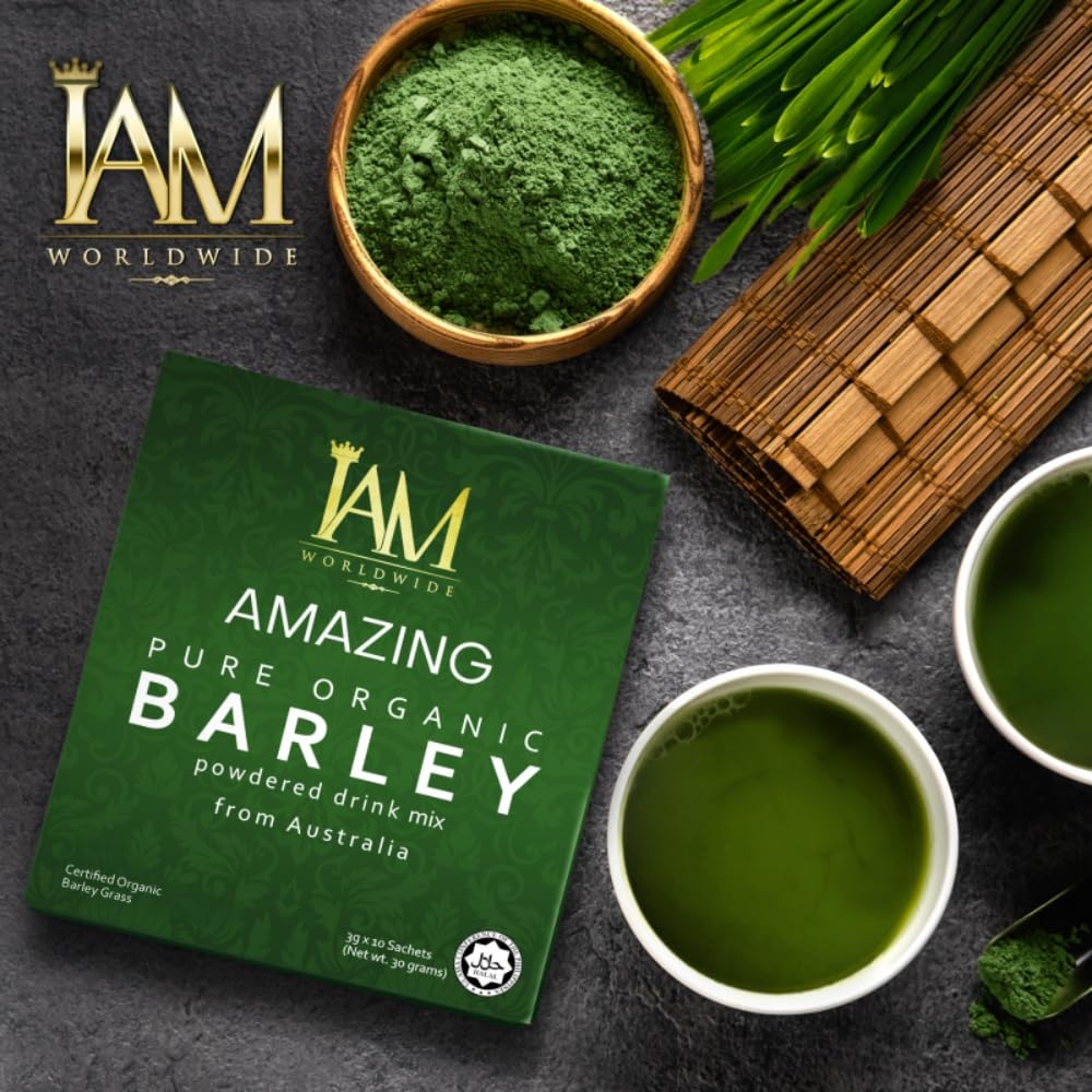 IAM Amazing Pure Organic Barley Powder Drink Barley Green Natural Blend XLXZHYFBuy Supplements Australia