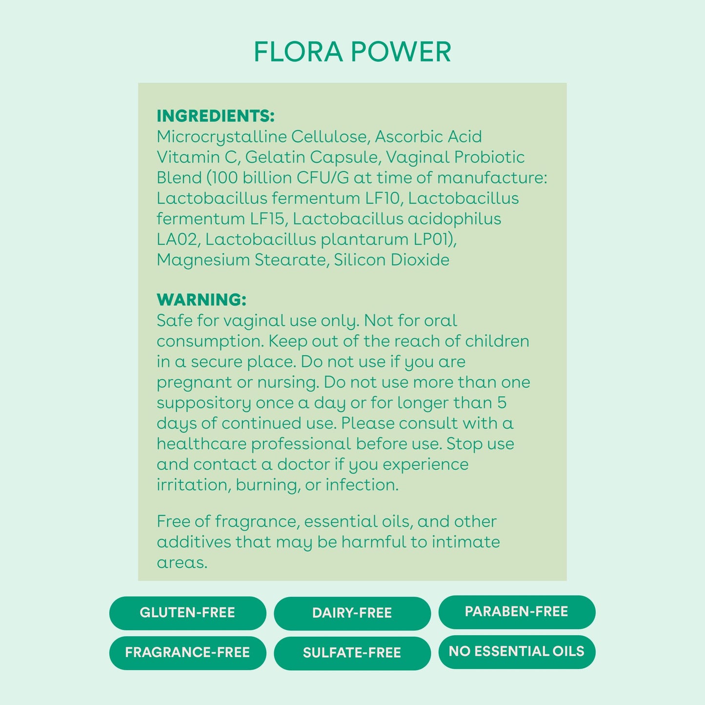 Love Wellness Flora Power & Good Girl Probiotics | Vaginal Suppositories & Prebiotics for Women Love WellnessBuy Supplements Australia