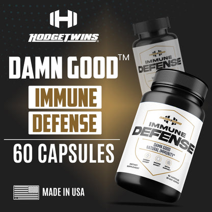 DAMN GOOD The Hodge Twins Immune Defense Supplement (60 Capsules) – Sea Moss Blend Capsules for Everyday Balance, Digestive Support, and Whole-Body Wellness with Vitamins, Minerals, and Botanicals DAMN GOODBuy Supplements Australia