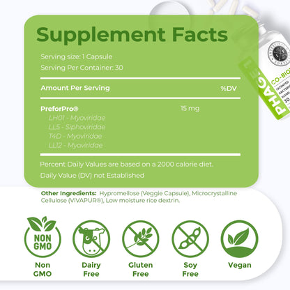 Intestinal Fortitude Phage 1 - Ultimate Gut Health Supplement, Total Restore Intestinal Defense, Patented Bacteriophage Blend for Gut Support, Digestive & Immune System Health, Destroy Bad Bacteria Intestinal FortitudeBuy Supplements Australia