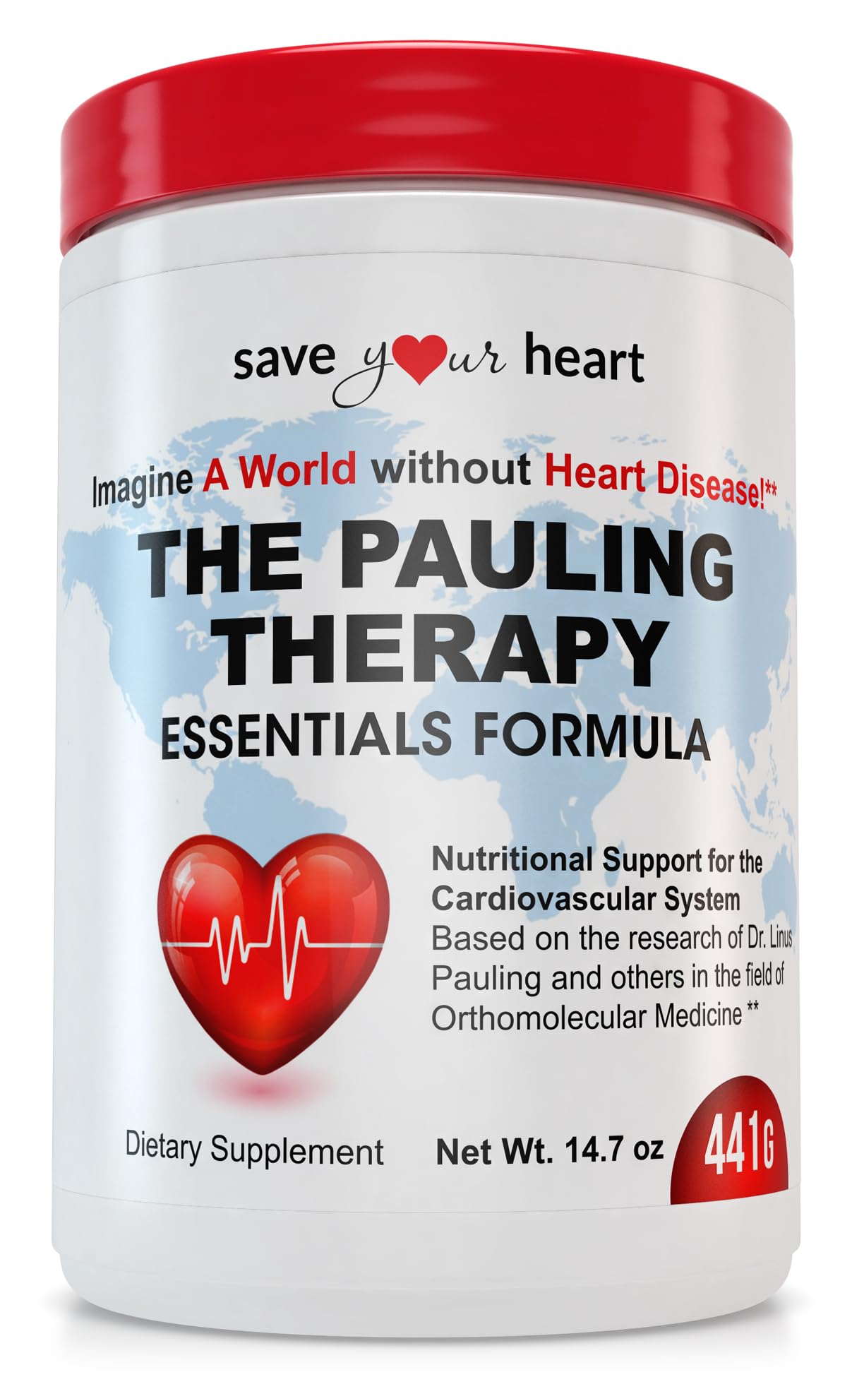 SAVE YOUR HEART Cardio Heart Health Powder Supplement - The Pauling Therapy Essentials Formula (PTEF) Healthy Vitamin C, B-12, L-Lysine, L-Arginine, Magnesium, Zinc + Vitamins, Minerals & Antioxidants SAVE YOUR HEARTBuy Supplements Australia