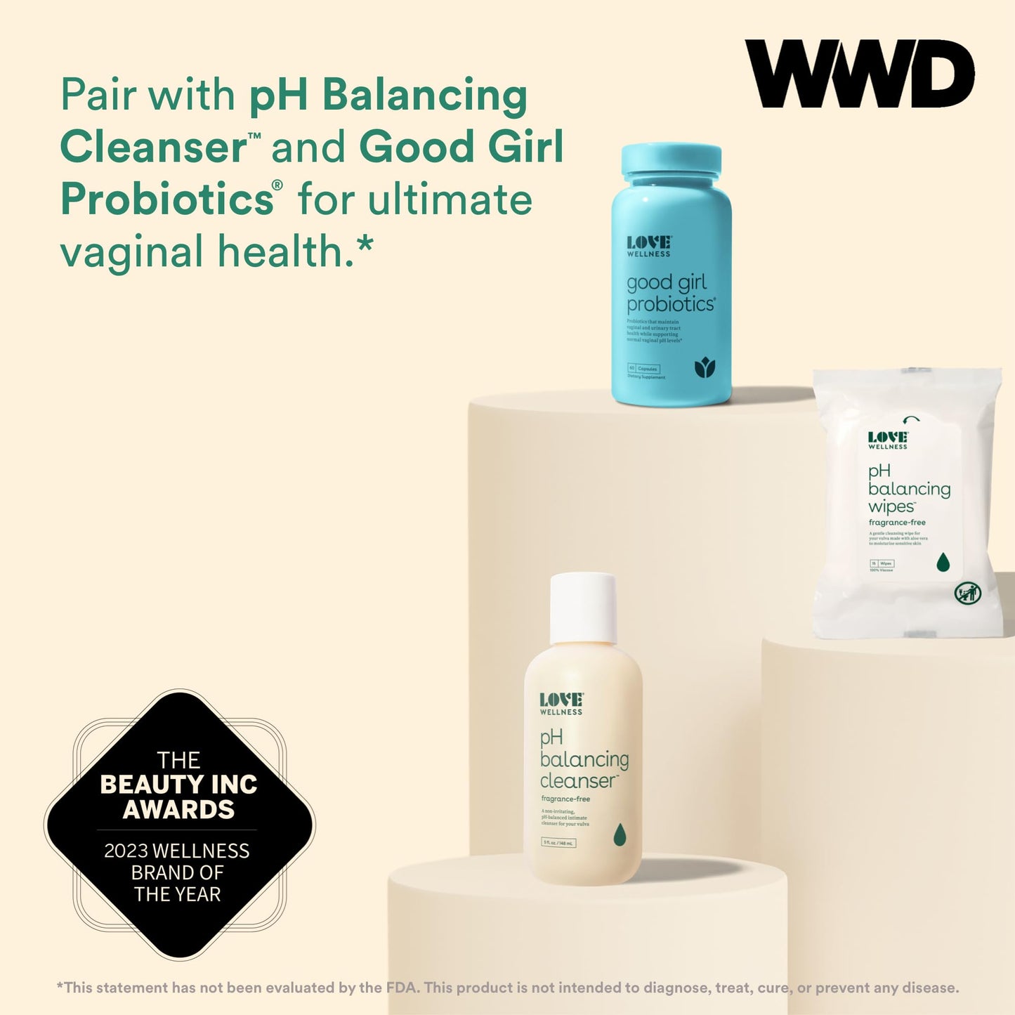 Love Wellness pH Balancing Wipes for Women | Feminine Hygiene for Cleansing with Aloe Vera Love WellnessBuy Supplements Australia