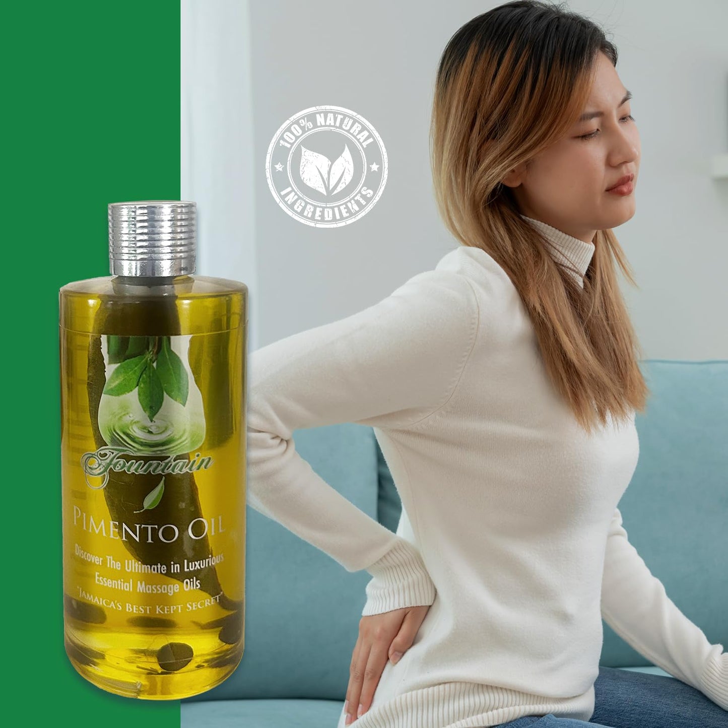 Fountain Pimento Oil 3.5oz for Natural Massage Therapy, Muscle Relief Oil FountainBuy Supplements Australia