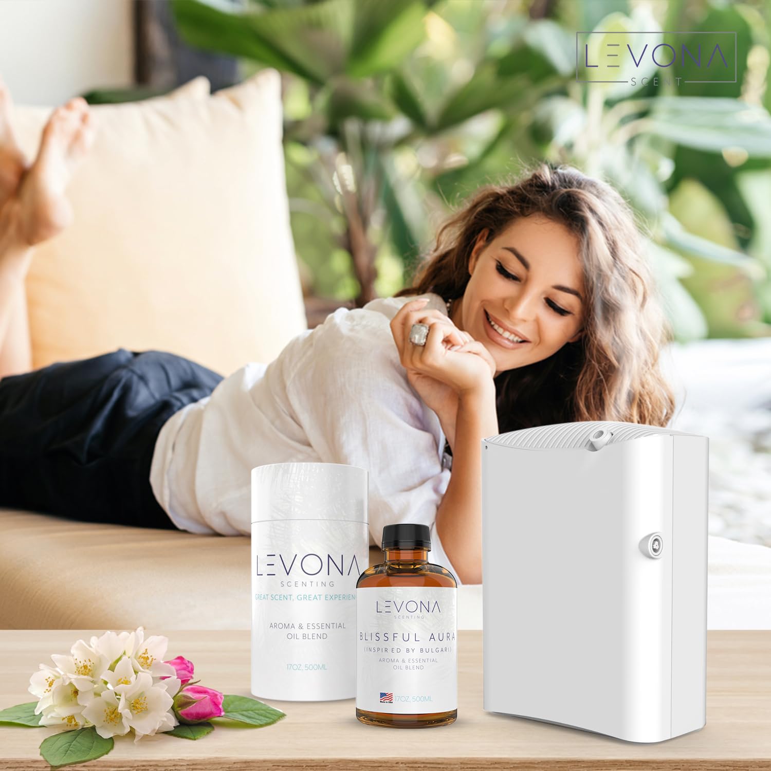 Levona Scent Essential Oils for Diffuser: Blissful Aura Inspired by Bulgari with Notes of Amber LEVONA SCENTBuy Supplements Australia