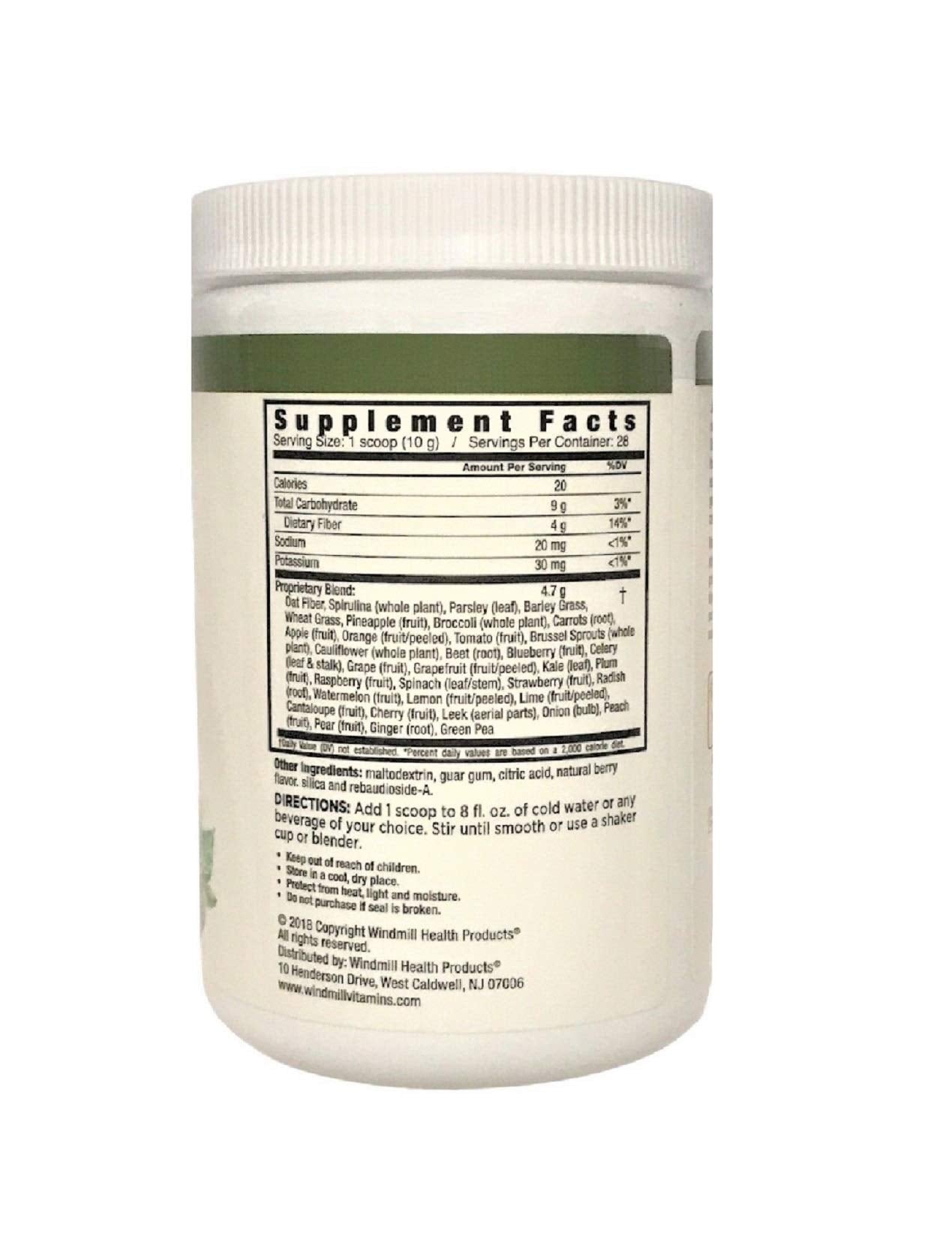 Nutrition Works Greens Powder Greens & Superfoods - Berry Flavor - 9.88 Oz (20 Servings) Nutrition WorksBuy Supplements Australia